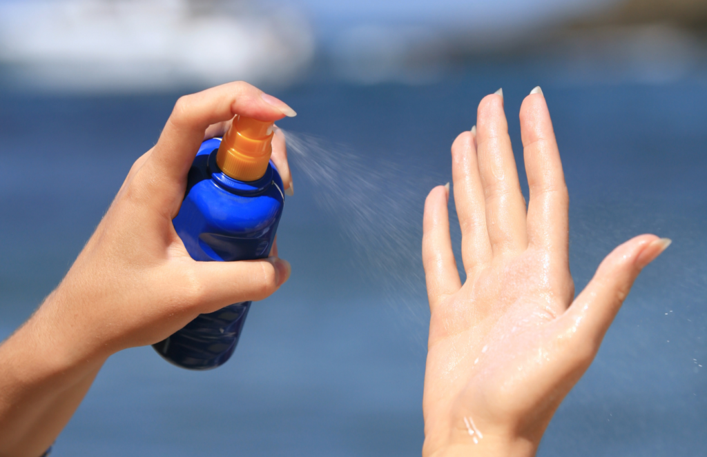 aerosol spray sunscreen